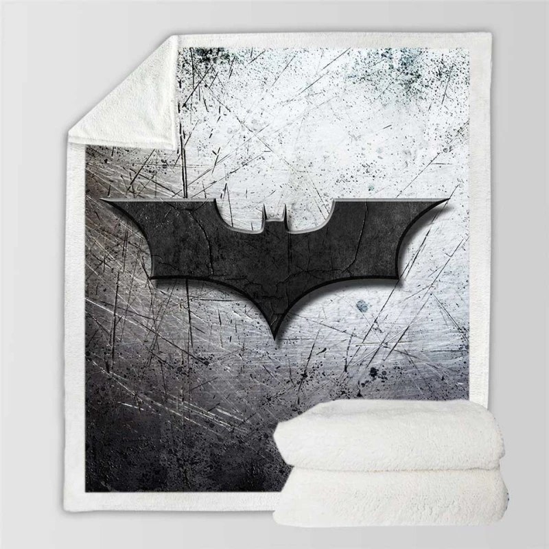 DC Comics Batman Logo Sherpa Fleece Blankets