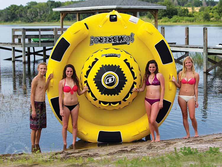 Custom Water Sports 5 Person Inflatable Towable Ski Tube Super Inflatable