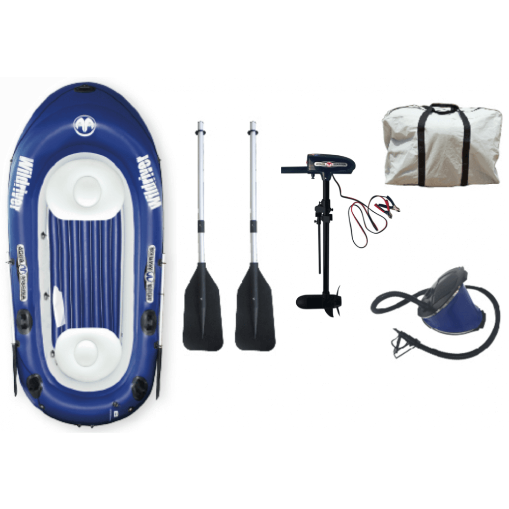 Inflatable Boat with Electric Motor 23 Person PVC Fishing Kayak