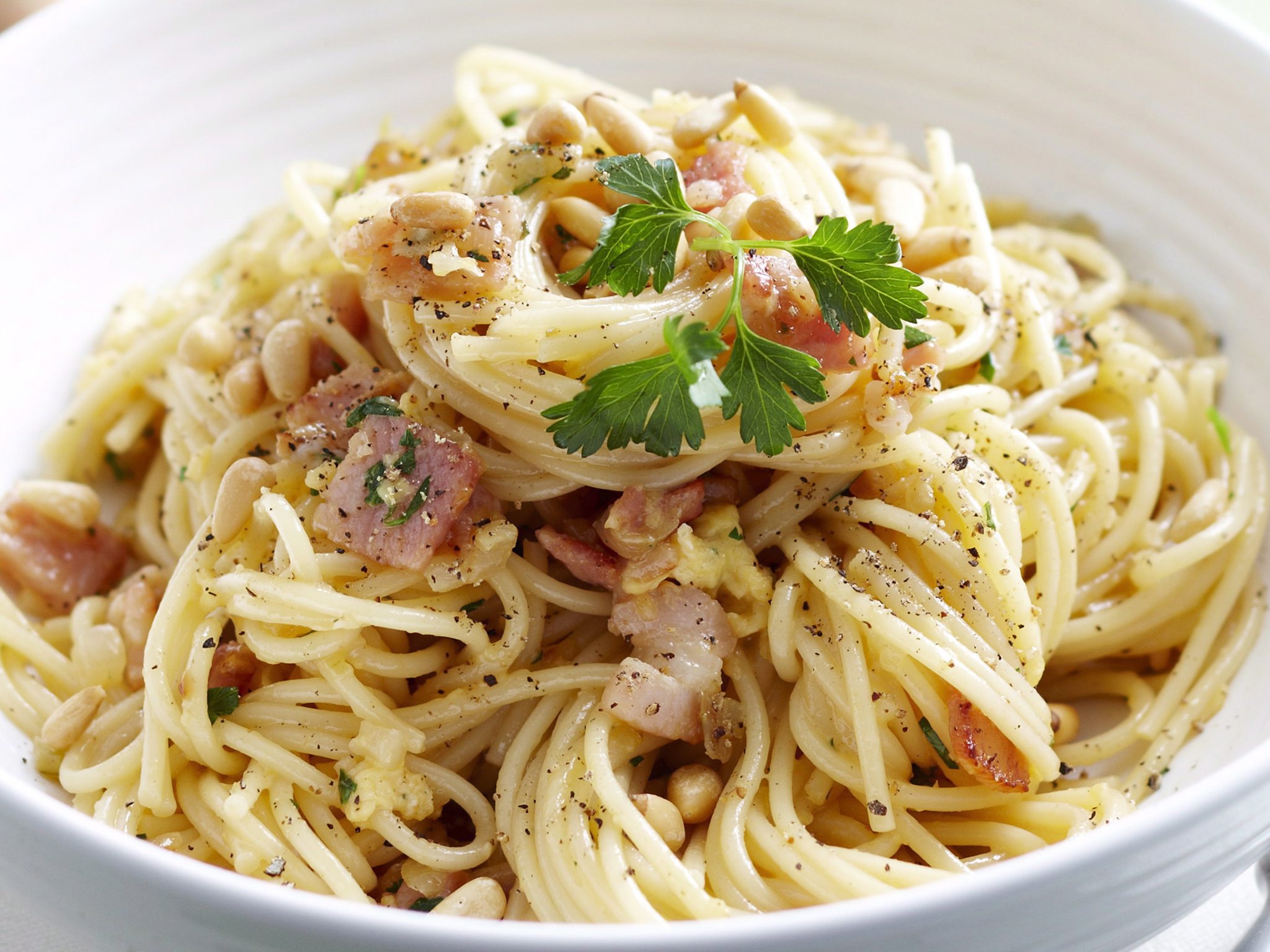 Spaghettis carbonara La recette Thermomix