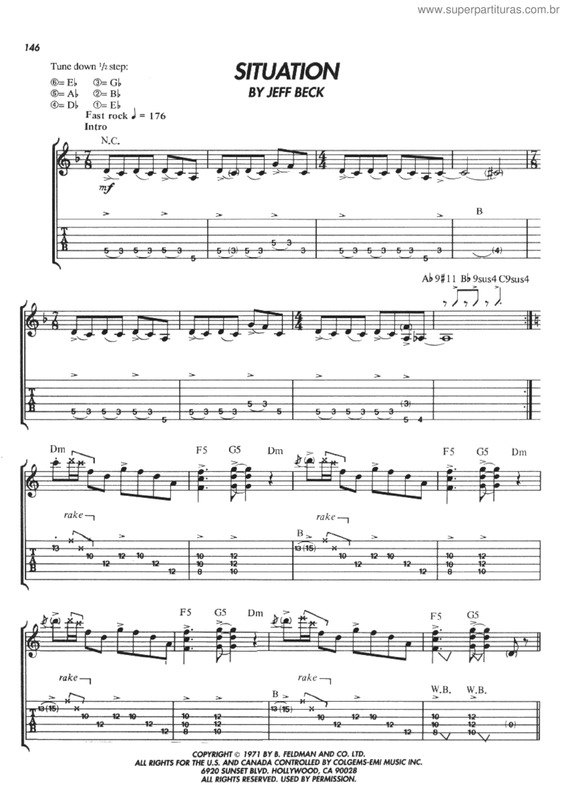 Super Partituras Músicas de Jeff Beck