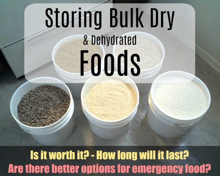 Storing Bulk Dry and Dehydrated Foods for an Emergency Super Prepper