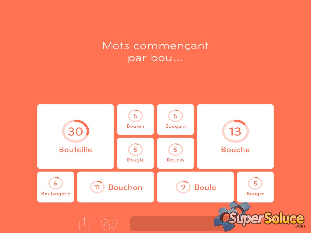 Noël, Mots commençant par bou... et Photo d'un désert Soluce 94