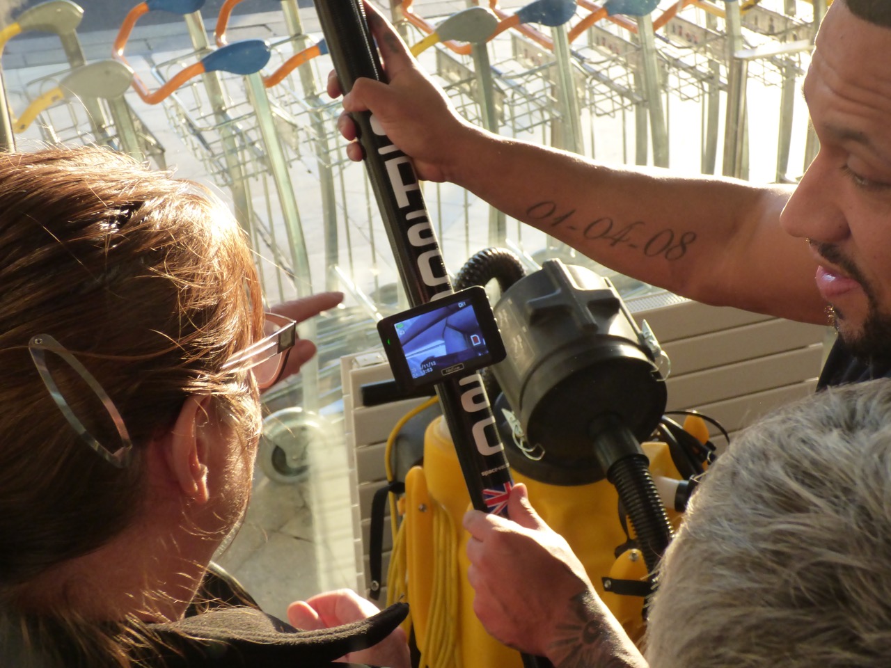 SpaceVac Cleaning High Ceilings, High Level Cleaning System