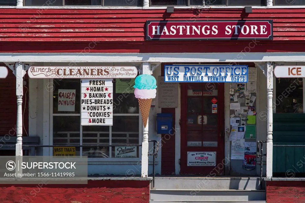 USA, Vermont, West Danville, The Hastings Store. SuperStock