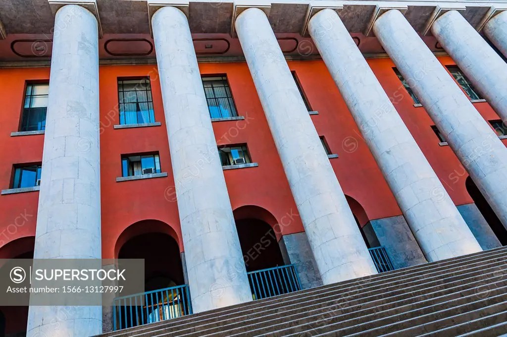 The Post Office building. Fascist Architecture. Palermo, Sicily, Italy