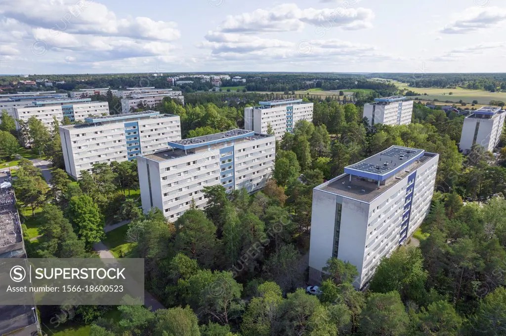 Student housing in Flogsta. Flogsta is a district in Uppsala located in
