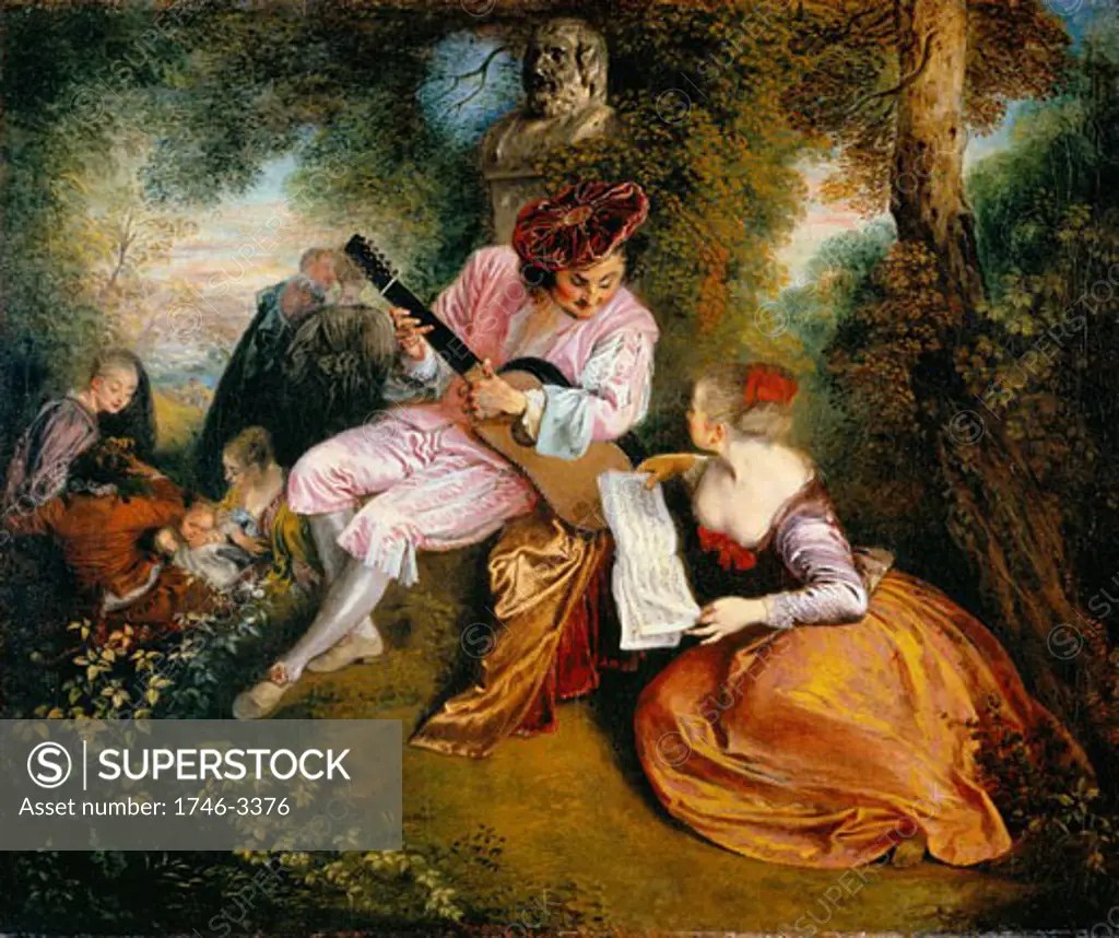 La Gamme d'Amour (The Scale of Love) by JeanAntoine Watteau, 17841721, French, 18th century