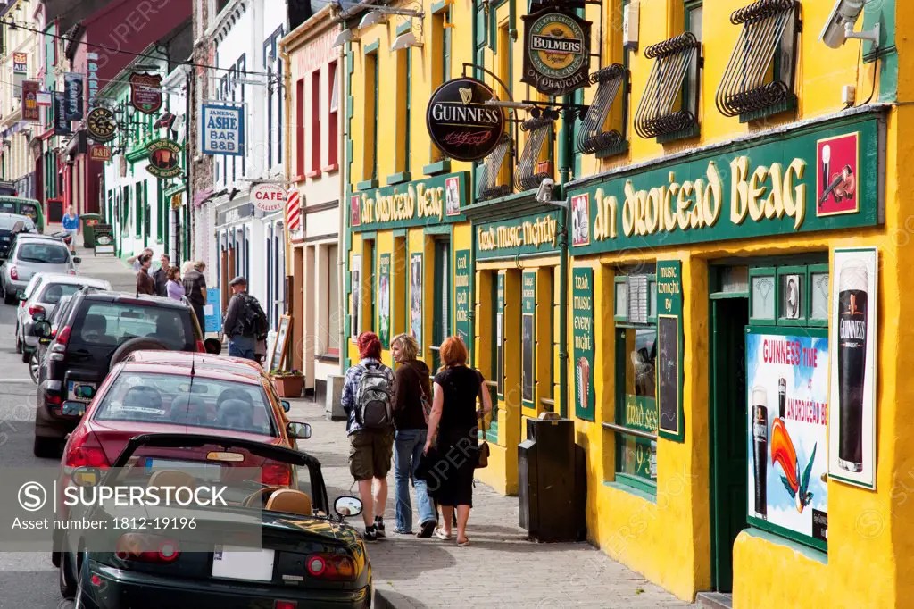 Main Street Of Irish Town; Dingle, County Kerry, Ireland SuperStock