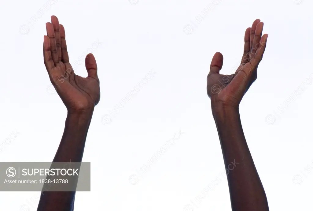 Upraised Arms and Hands SuperStock