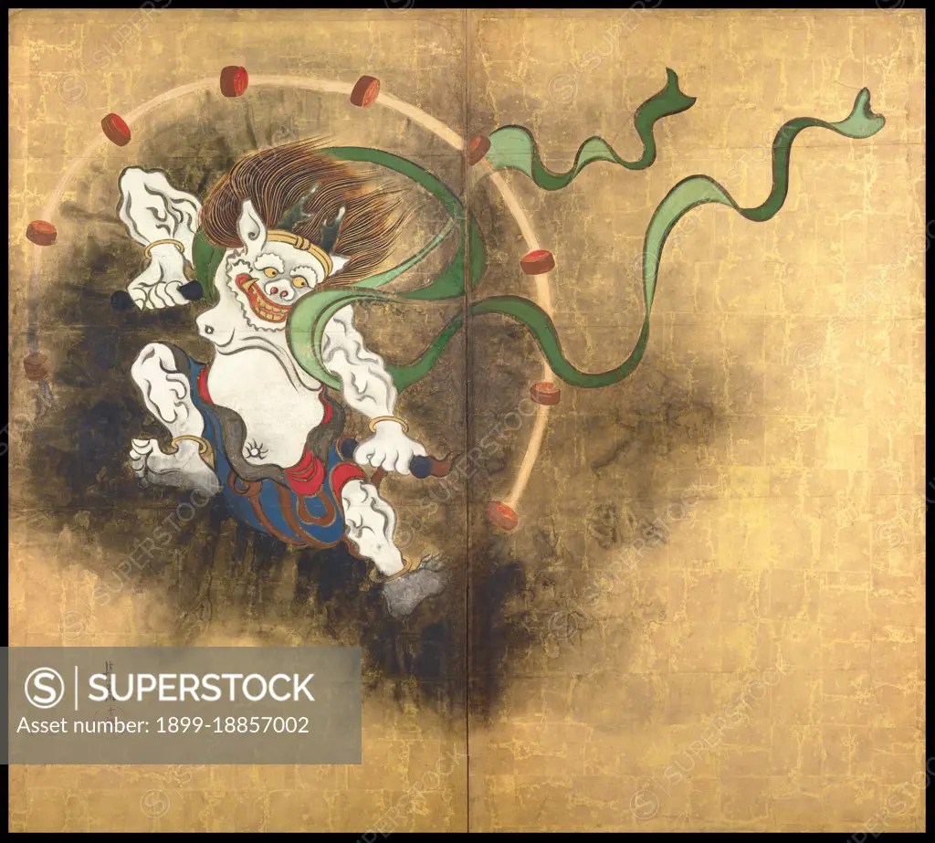 Raijin is a god of lightning, thunder and storms in the Shinto religion
