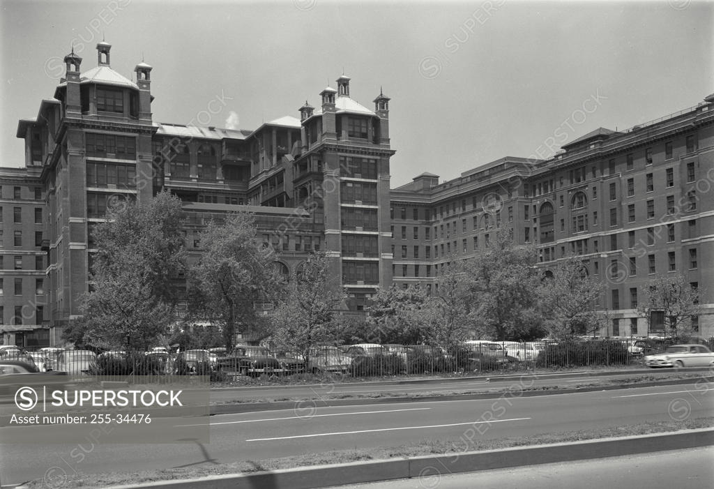 Facade of a hospital, Bellevue Hospital Center, New York City, New York