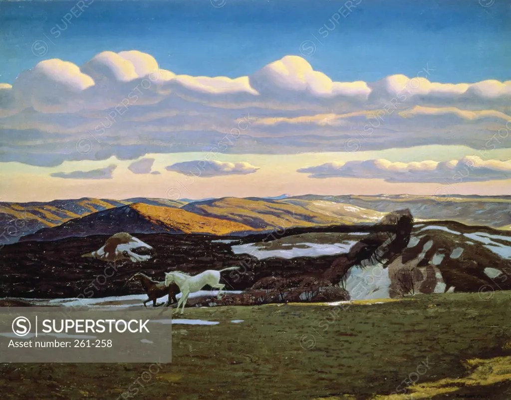 Spring Fever by Rockwell Kent, 1908, (18821971), Russia, Moscow