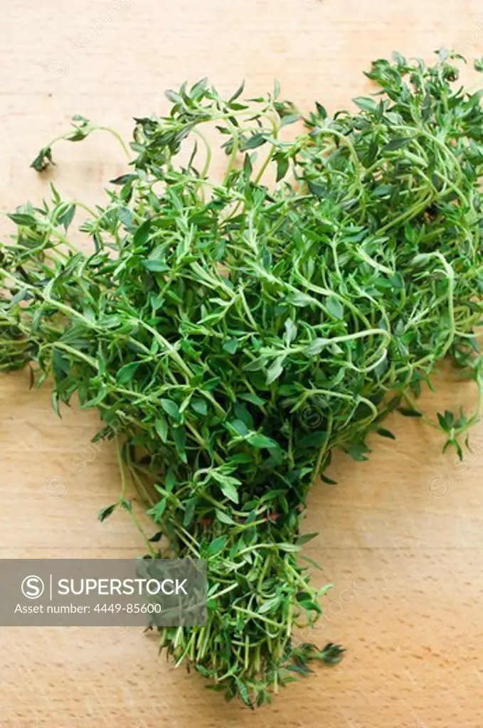 A bunch of fresh herbs, marjoram, Healthy Food SuperStock