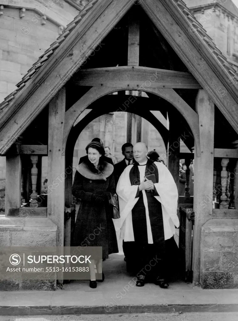 Queen At 'Mothering Sunday' Service. The Queen, herself the mother of