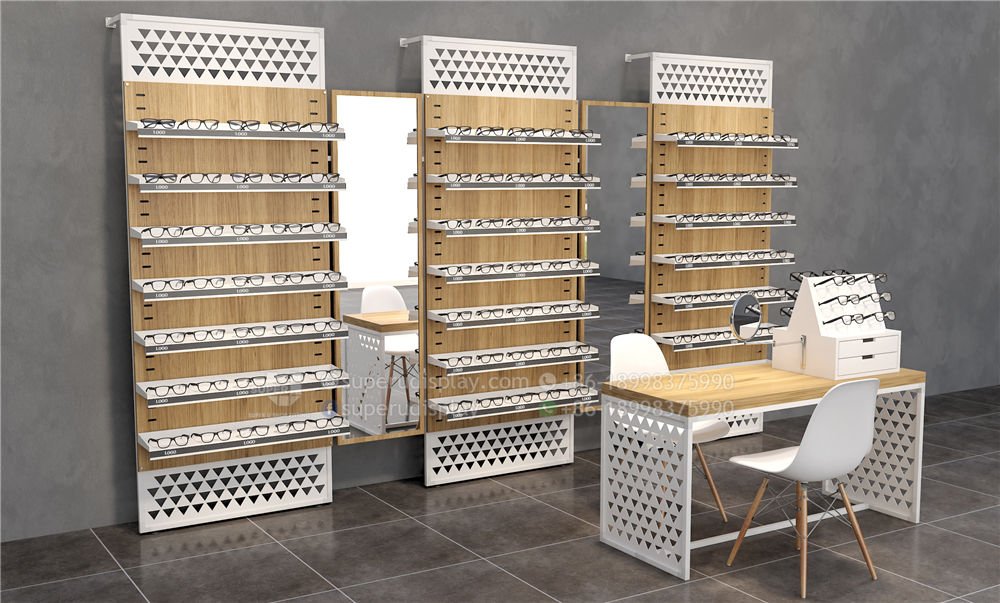 Custom Modular Retail Wall Display Systems for Optical Store