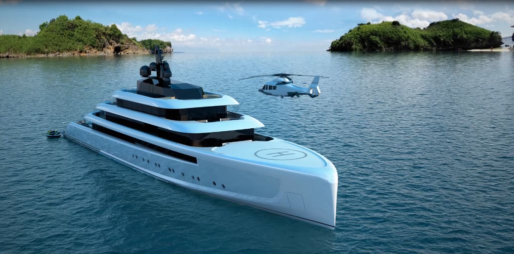 Oceanco lands on Moonstone making the owner feeling the art of the emotional multidimensionality