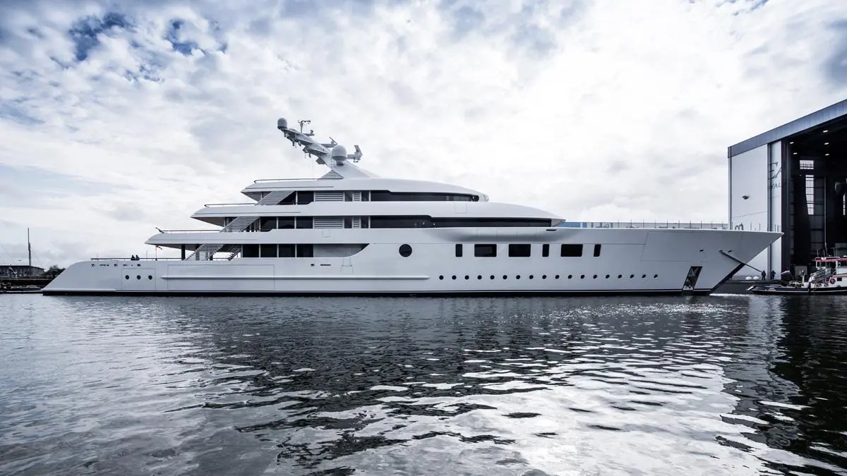 Pure Bliss Feadship launches 95metre hybrid motoryacht