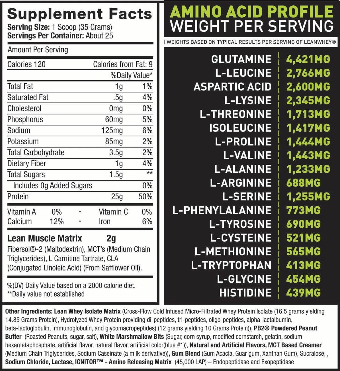 Lean Whey Protein Isolate 2lb Plus Anytime Protein Delicious 1kg