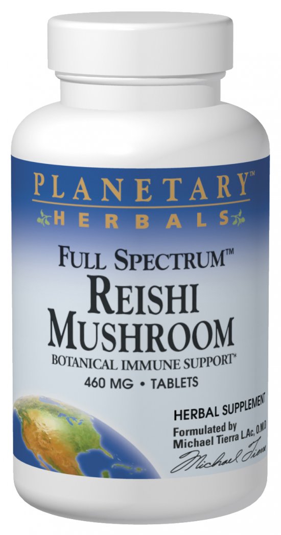 Herbals Reishi Mushroom Full Spectrum 460 mg 100 Tablet 100