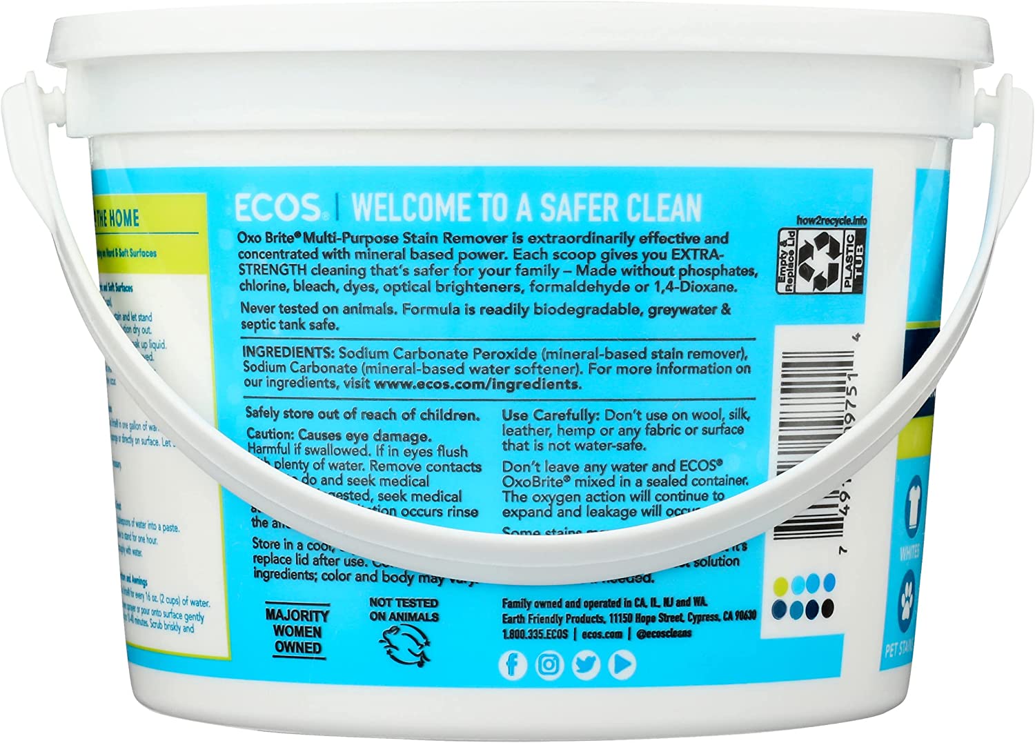 ECOS Oxy Brite MultiPurpose Stain Remover 3.6 lb SupplementsGeeks