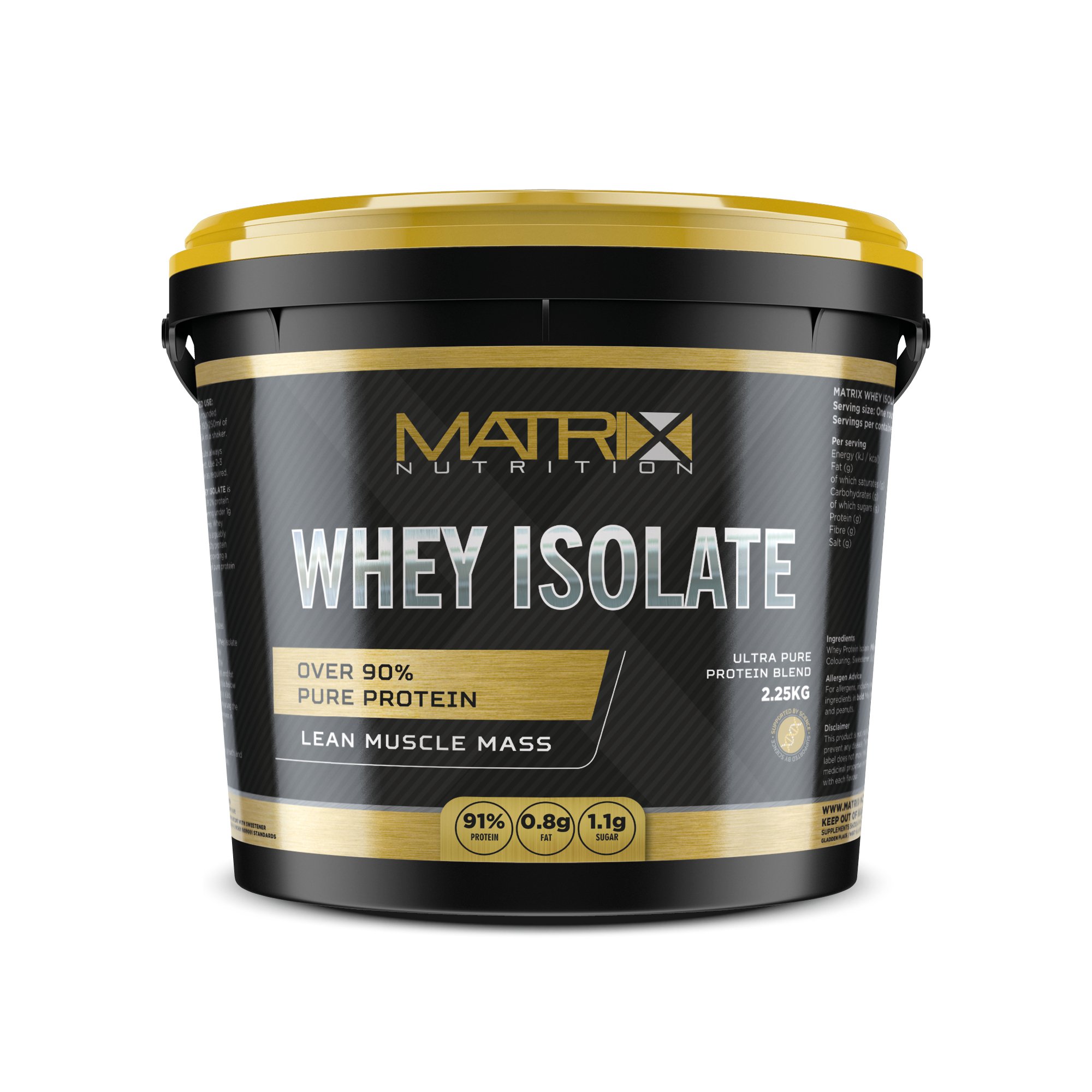 Matrix Nutrition Whey Protein Isolate Review Review Supplement Standards