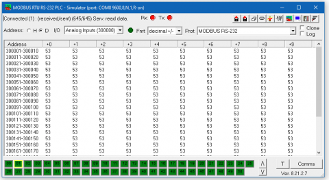 ModRSsim2 Modbus Slave/Server RTU/TCP and DF1 Simulator | Support of