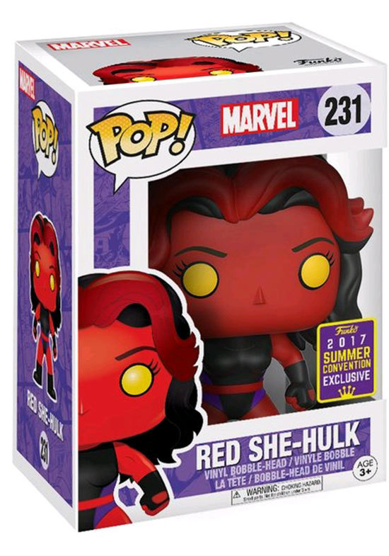 Funko POP! Marvel 231 Red SheHulk 2017 San Diego Comic Con (SDCC