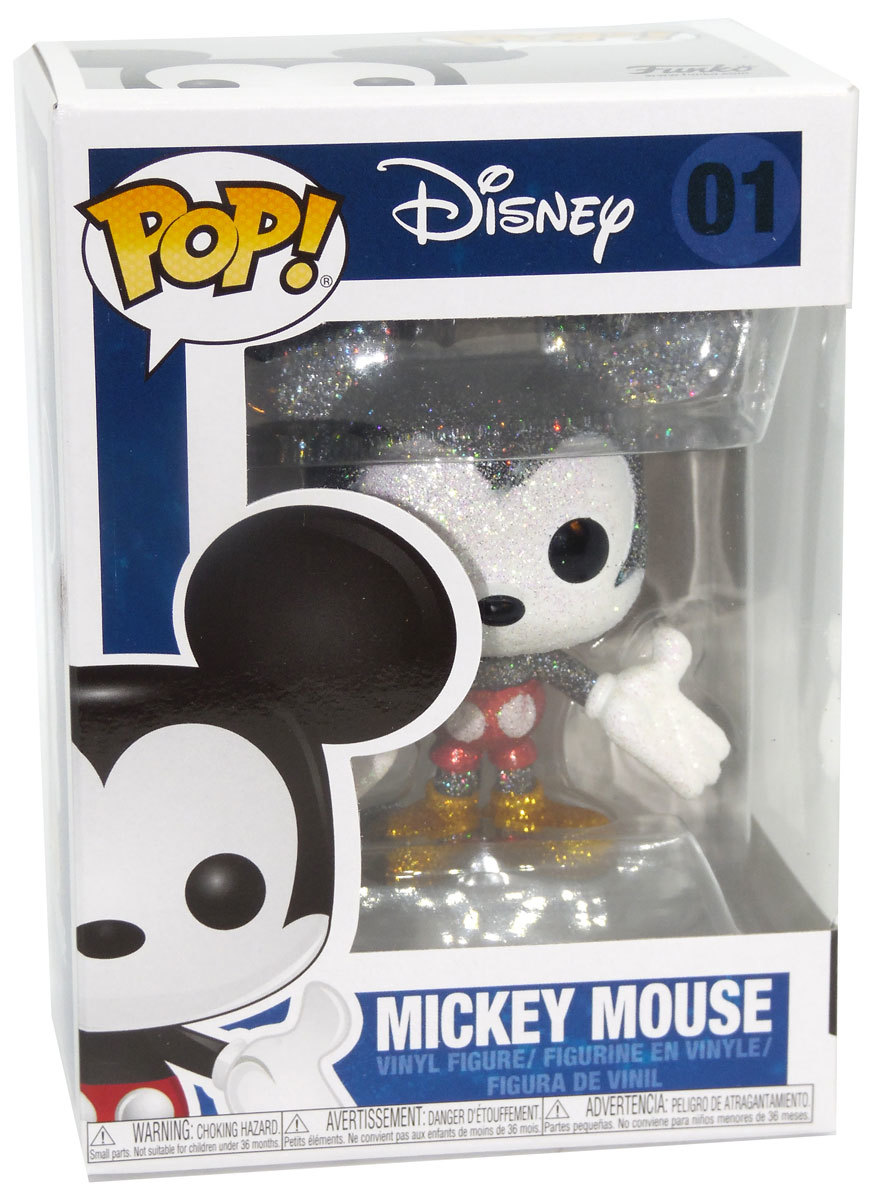 Funko POP! Disney 01 Mickey Mouse (Glitter) Diamond Collection New
