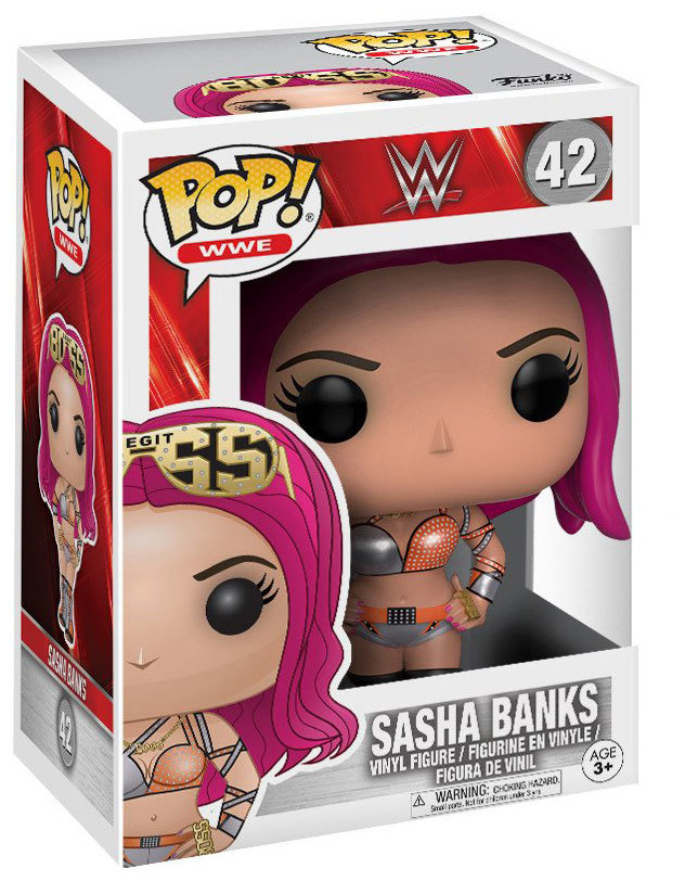Funko POP! WWE 42 Sasha Banks New, Mint Condition Wrestling