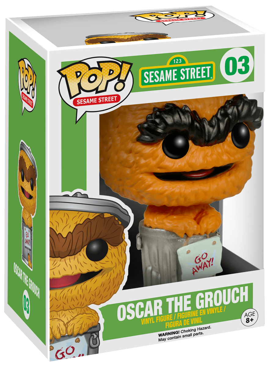 Funko POP! Sesame Street 03 Oscar The Grouch (Orange Vaulted) New, Mint Condition