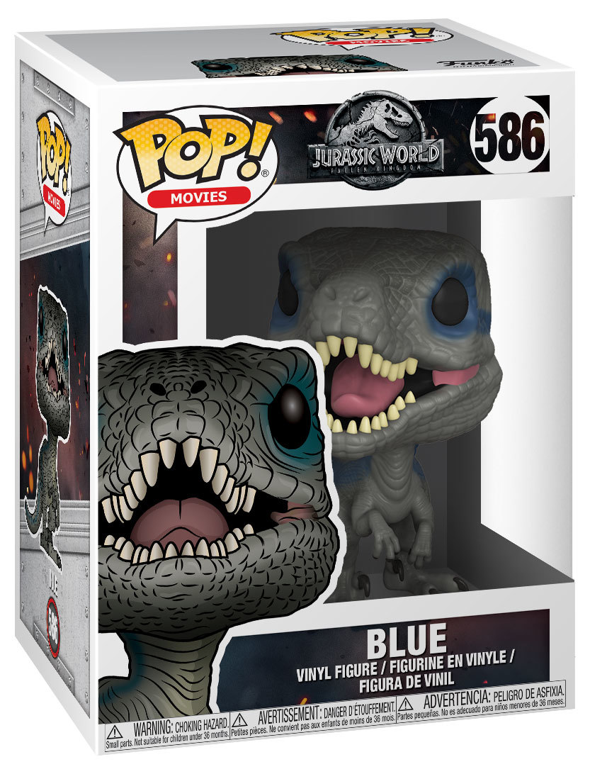 Funko POP! Jurassic World 2 Fallen Kingdom 586 Blue New, Mint Condition