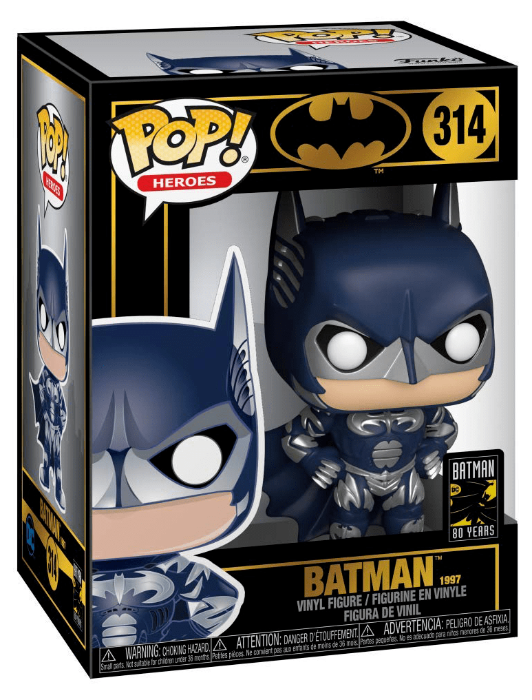 Funko POP! Heroes Batman 80 Years 314 Batman (1997) New, Mint Condition