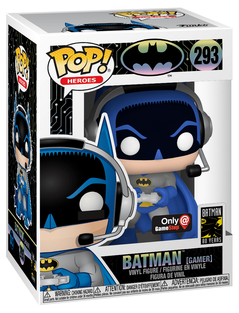 Funko POP! Heroes Batman 293 Batman (Gamer) Gamestop Exclusive