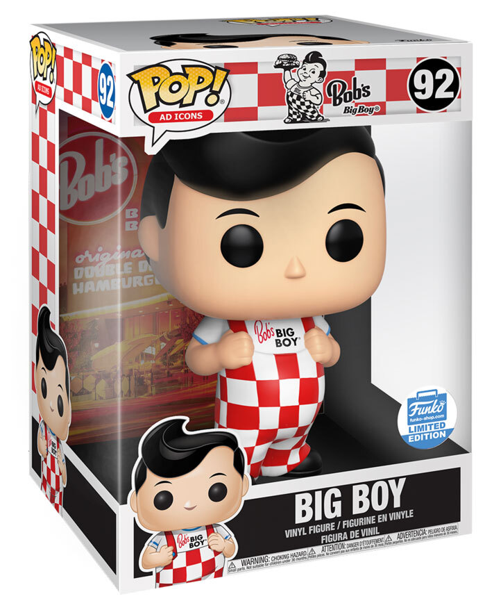 Funko POP! Ad Icons Bob's Big Boy 92 Big Boy 10" Super Sized Pop Funko Shop Exclusive New