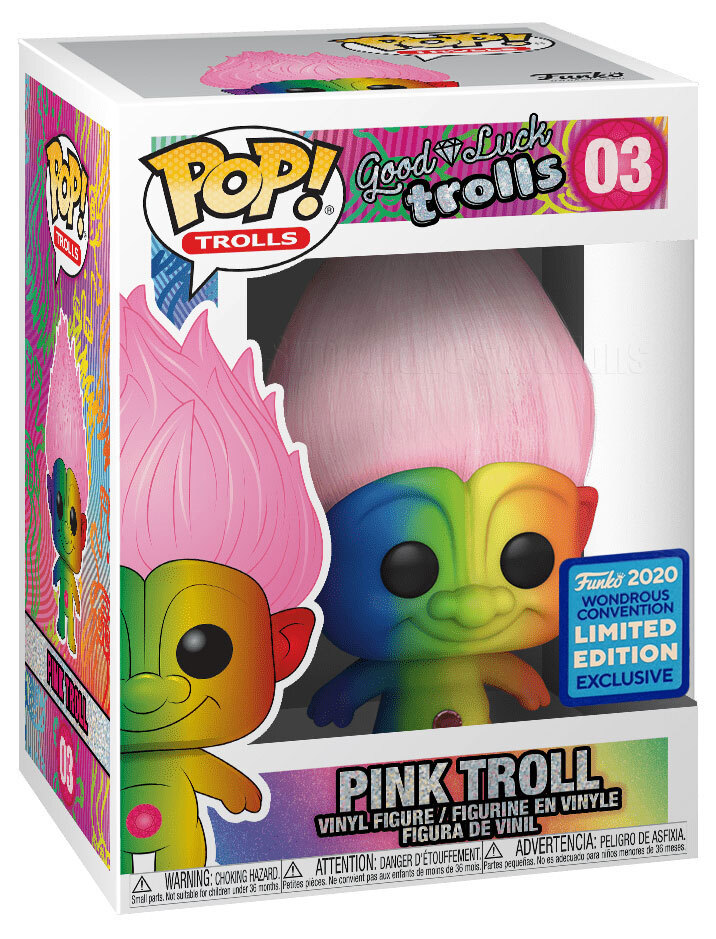 Funko POP! Trolls 03 Pink Troll Funko 2020 WonderCon Limited Edition