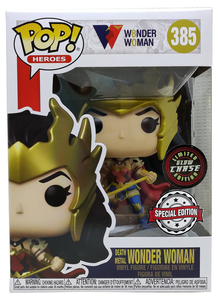 Funko POP! Wonder Woman 385 Death Metal 80th Anniversary Limited