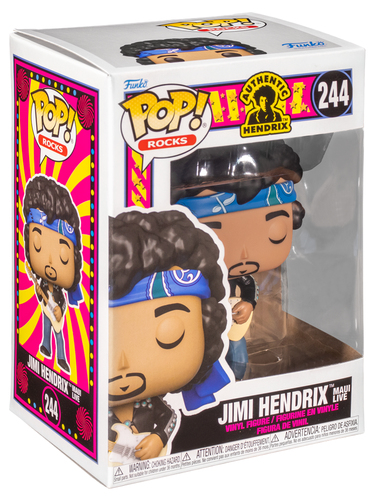 Funko POP! Rocks Authentic Hendrix 244 Jimi Hendrix (Maui) New