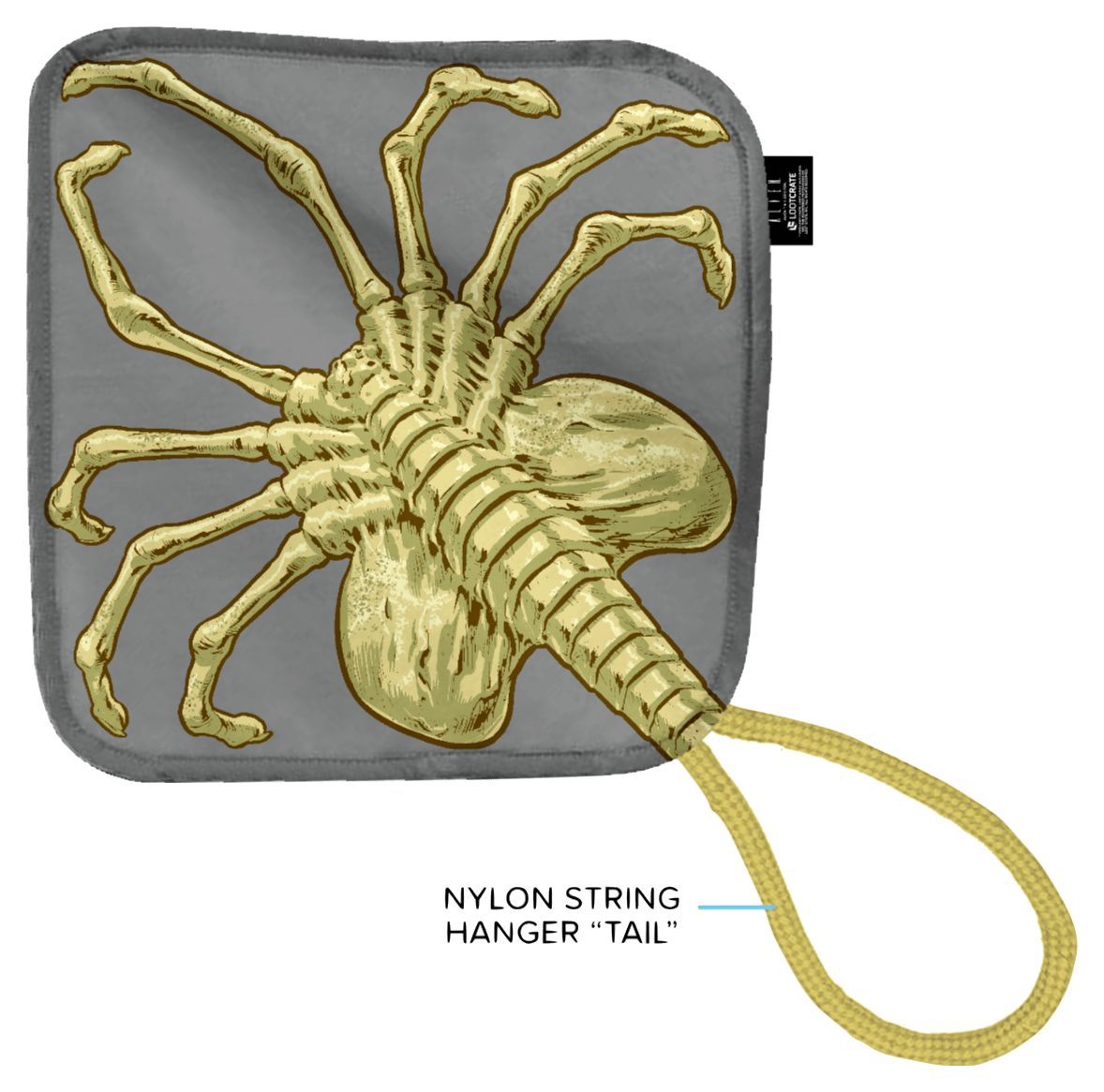 Alien Facehugger Wash Cloth by Loot Crate New, With Tags