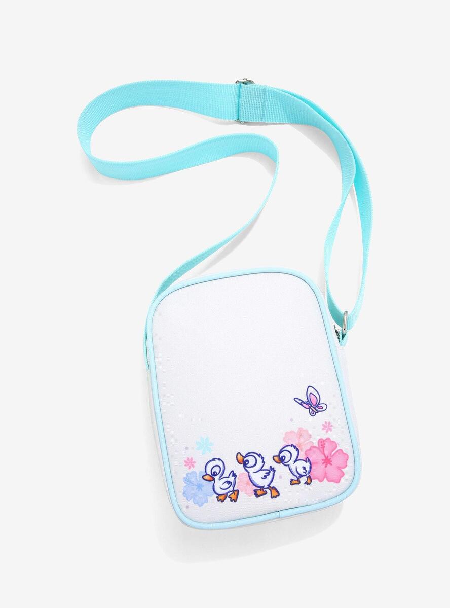 Loungefly Disney Lilo & Stitch Ducks Athletic Crossbody Bag New, With