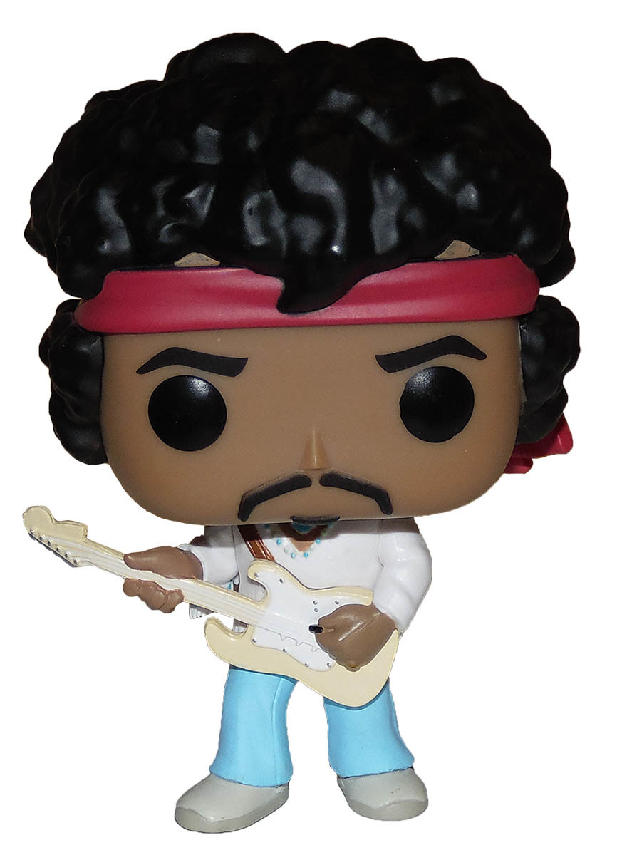 Funko POP! Rocks 54 Jimi Hendrix (Woodstock) White Guitar New Mint