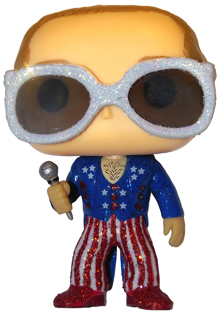 Funko POP! Rocks Elton John 63 Elton John Red, White & Blue (Glitter