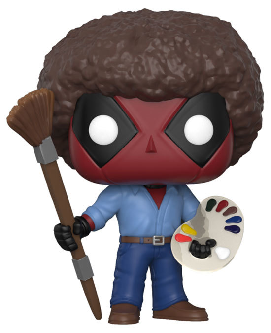 Funko POP! Marvel Deadpool Playtime 319 Deadpool As Bob Ross New