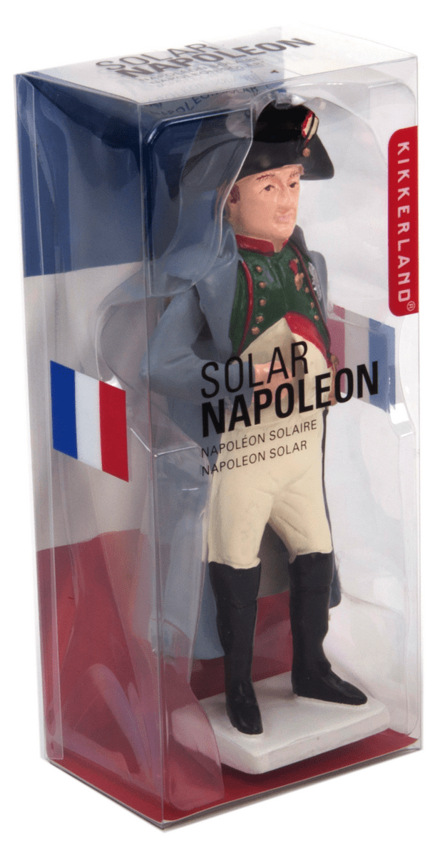 Indoor/Outdoor Ornament Solar Napoleon Garden Figure By Kikkerland In