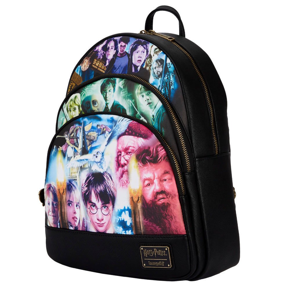 Harry Potter Trilogy Triple Pocket Mini Backpack by Loungefly New