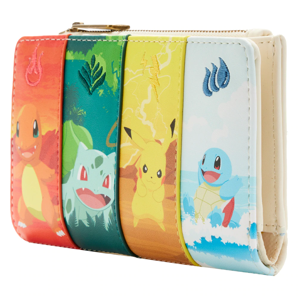 Loungefly Pokemon Elements Flap Wallet/Purse New, With Tags