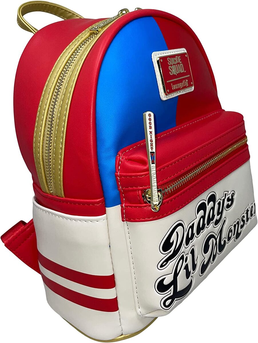 Loungefly DC Suicide Squad Harley Quinn Cosplay Mini Backpack New