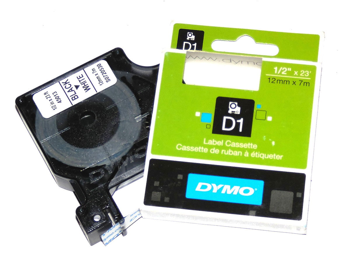 DYMO Cassette for LabelManager Label Maker D1 12mm Black on White