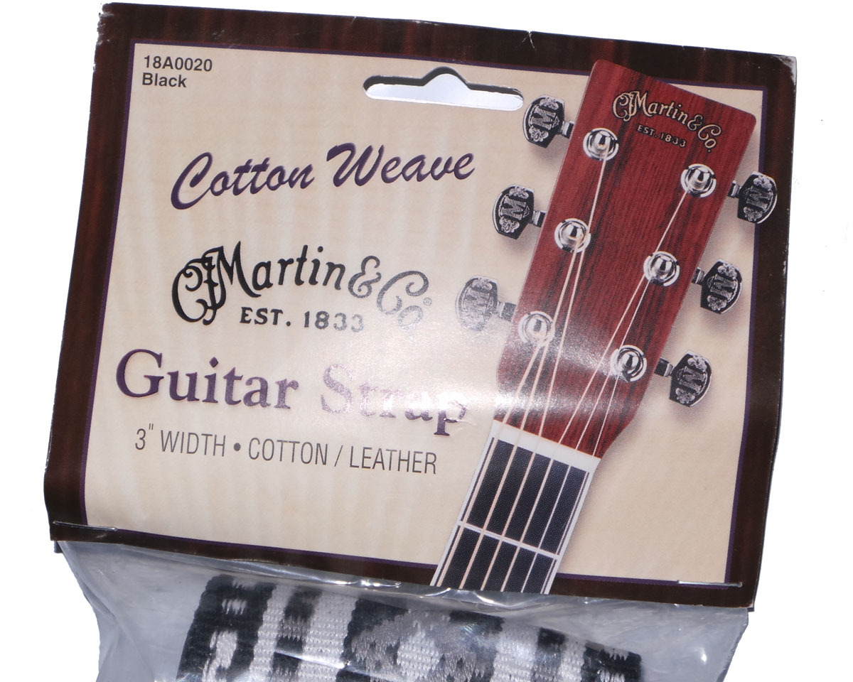 Genuine Martin Leather and Cotton Guitar Strap