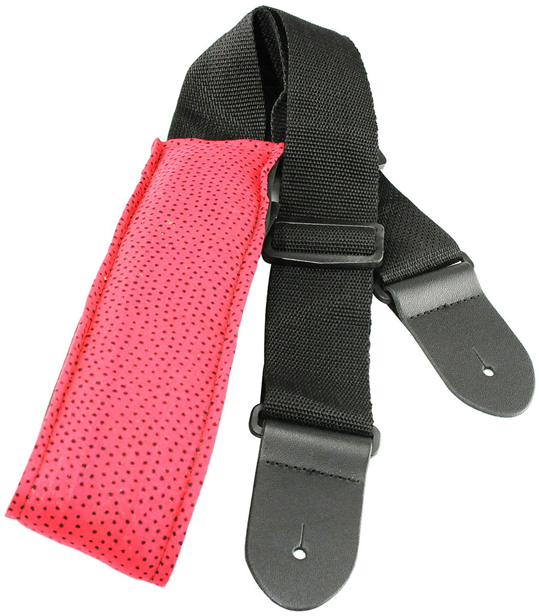 Perri's Tough Nylon Guitar Straps With Shoulder Pads And Leather Ends Various Designs